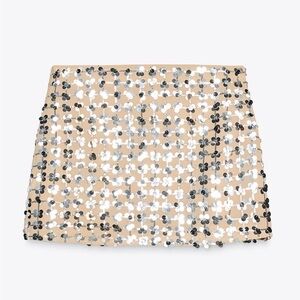 Zara sequin mini skirt